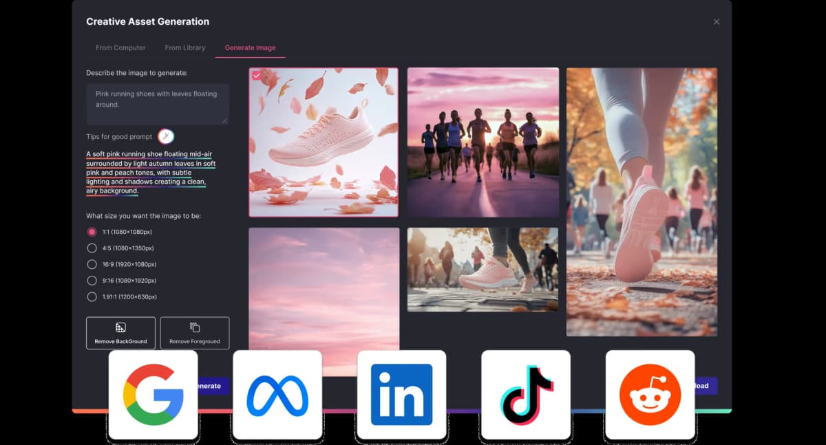 Omnichannel creative distribution