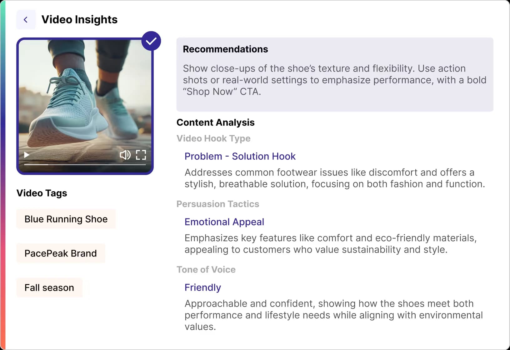 AI-powered improvement recommendations for ad creative optimization