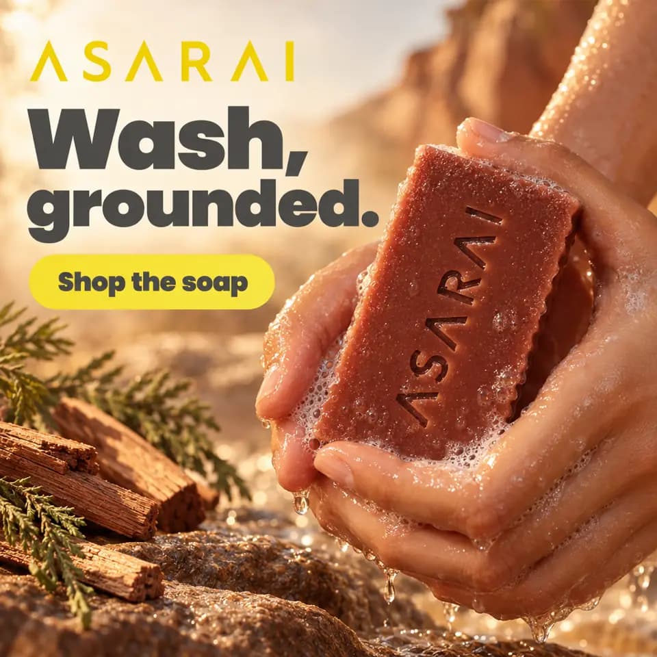 Asarai ad, 1:1, English